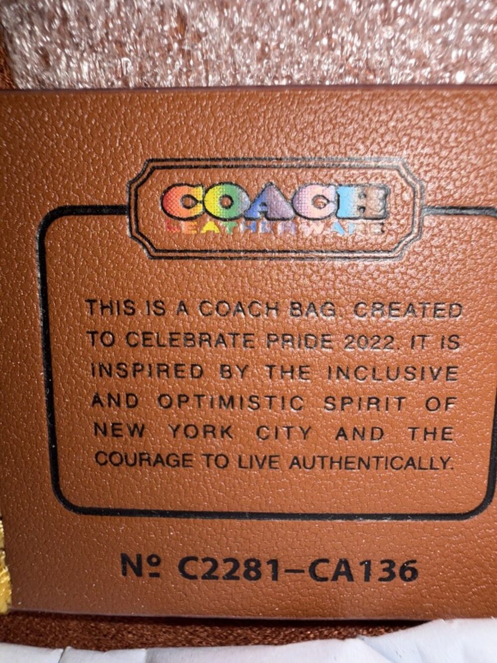 Coach Studio 19 Shoulder Bag Pride 2022 Patches Rainbow Chain Strap - Picture 7 of 8